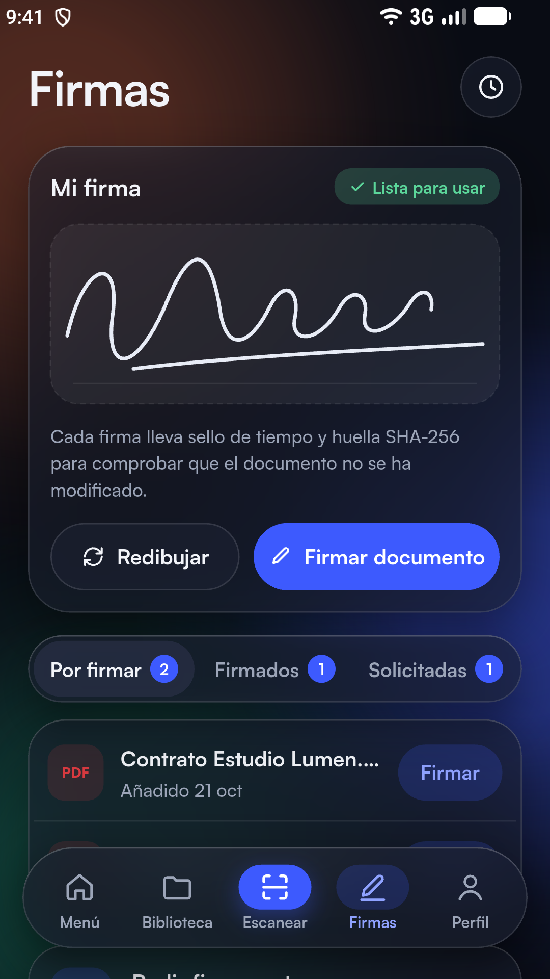 Firma propia dibujada